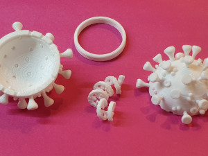 3d print model of covid-19 Modelo de impresión 3D