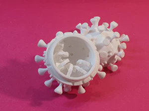 Mod&egrave;le d'impression 3D de Covid-19 Modèles 3D en vedette