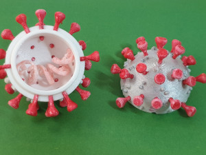 3d print model of covid-19 Modelo de impresión 3D
