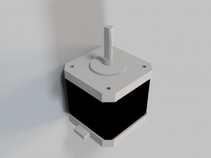 simple model of nema 17 stepper motor 3D Модель