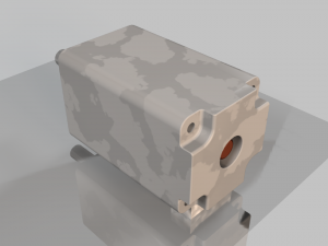 simple model of nema 8 stepper motor Modello 3D