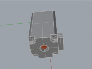 simple model of nema 8 stepper motor Modello 3D