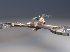 black scorpion warship 3D Model