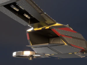 black scorpion warship 3D Model