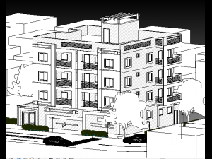 apartment building 3D Model