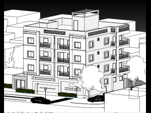 apartment building 3D Model