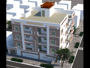 apartment building 3D Model