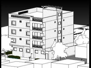 apartment building 3D Model