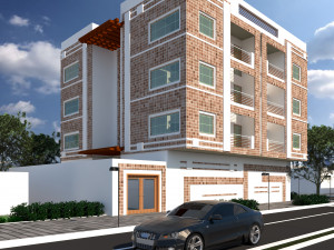apartment building 3D Model