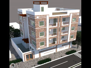 apartment building 3D Model
