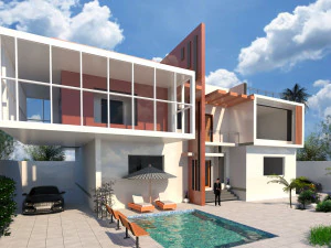 modern villa 3D Model
