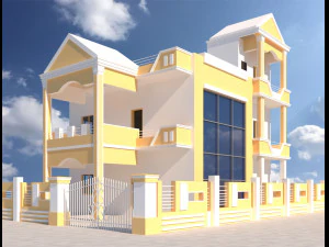 особняк у старовинному стилі 3D Модель