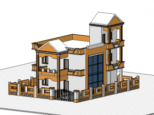 old style mansion Model 3D