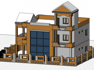 old style mansion Model 3D