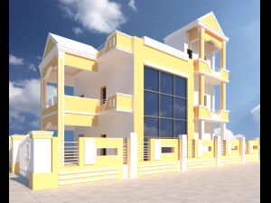 old style mansion Model 3D