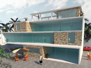 edificio complejo tecnol&oacute;gico Modelo 3D