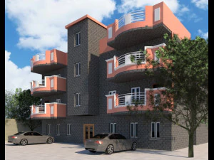modelo de edificio residencial Modelo 3D