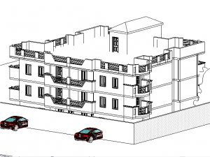 residential building model 3D 模型