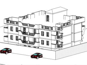 modelo de edificio residencial Modelo 3D