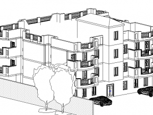 residential building model 3D 模型