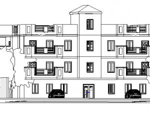residential building model 3D 模型