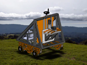 スイングゴルフロボットがプロゴルフと遊ぶ 3Dモデル