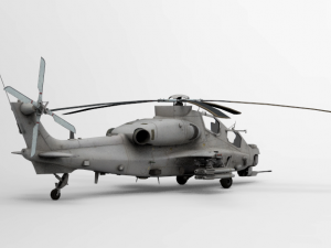 apache attack helicopter wz-10 3D 모델