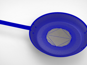 high poly frying pan 3D Model
