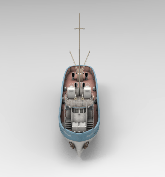 low poly fishing boat 3D Model in Boats 3DExport