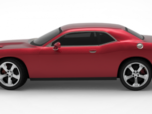 dodge challenger srt Modello 3D