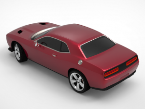 dodge challenger srt Modello 3D