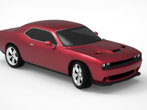 dodge challenger srt Modello 3D