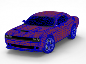 dodge challenger srt Modello 3D