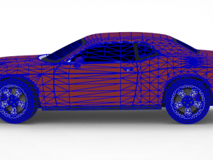 dodge challenger srt Modello 3D