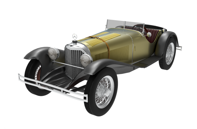 mercedes benz ssk Modèle 3D .c4d .max .obj .3ds .fbx .stl .blend 