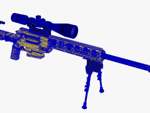 fn ballista rifle 3D Modell