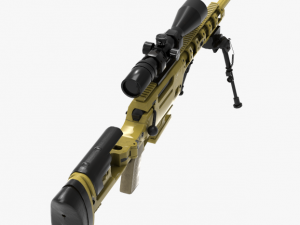 fn ballista rifle 3D Modell
