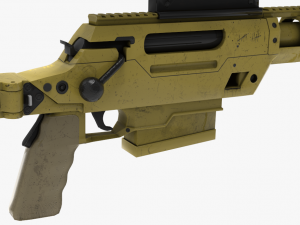 fn ballista rifle 3D Modell