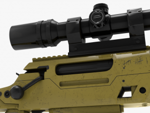 fn ballista rifle 3D Modell