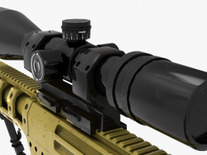 fn ballista rifle 3D Modell