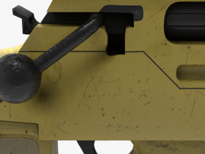 fn ballista rifle 3D Modell