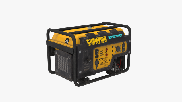 gas portable generator 3D मॉडल .c4d .max .obj .3ds .fbx .stl .blend 
