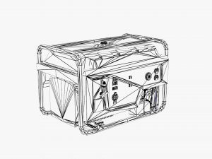 gas portable generator 3D मॉडल