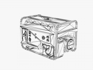 gas portable generator 3D मॉडल