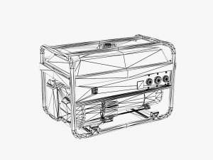 gas portable generator 3D मॉडल