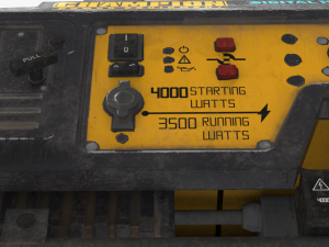 gas portable generator 3D मॉडल
