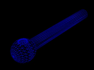 glazen methpijpje 3D Model