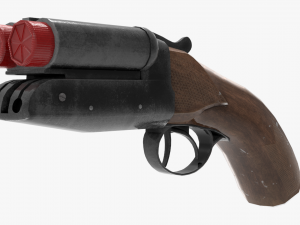 Sawn-off shotgun Modelo 3D