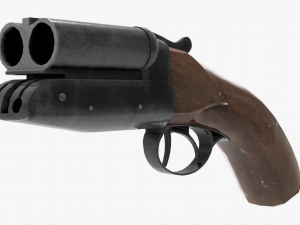 Sawn-off shotgun Modelo 3D