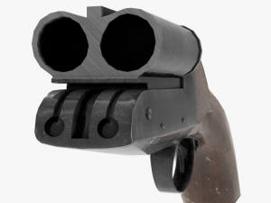 Sawn-off shotgun Modelo 3D